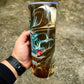 Firefighter Skull Tumbler 20oz