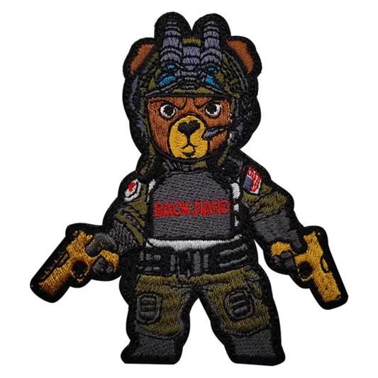 Tactical Bear Embroidered Patch