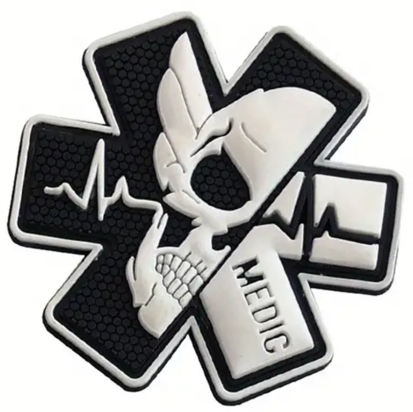 Medic Skull PVC Patch